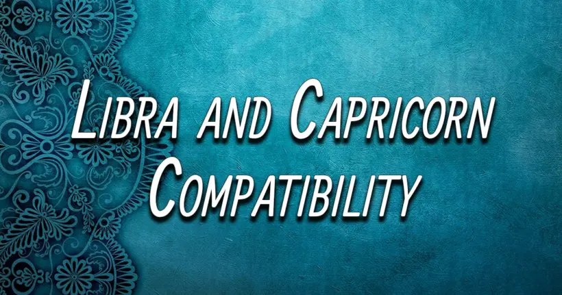 Libra and Capricorn Compatibility